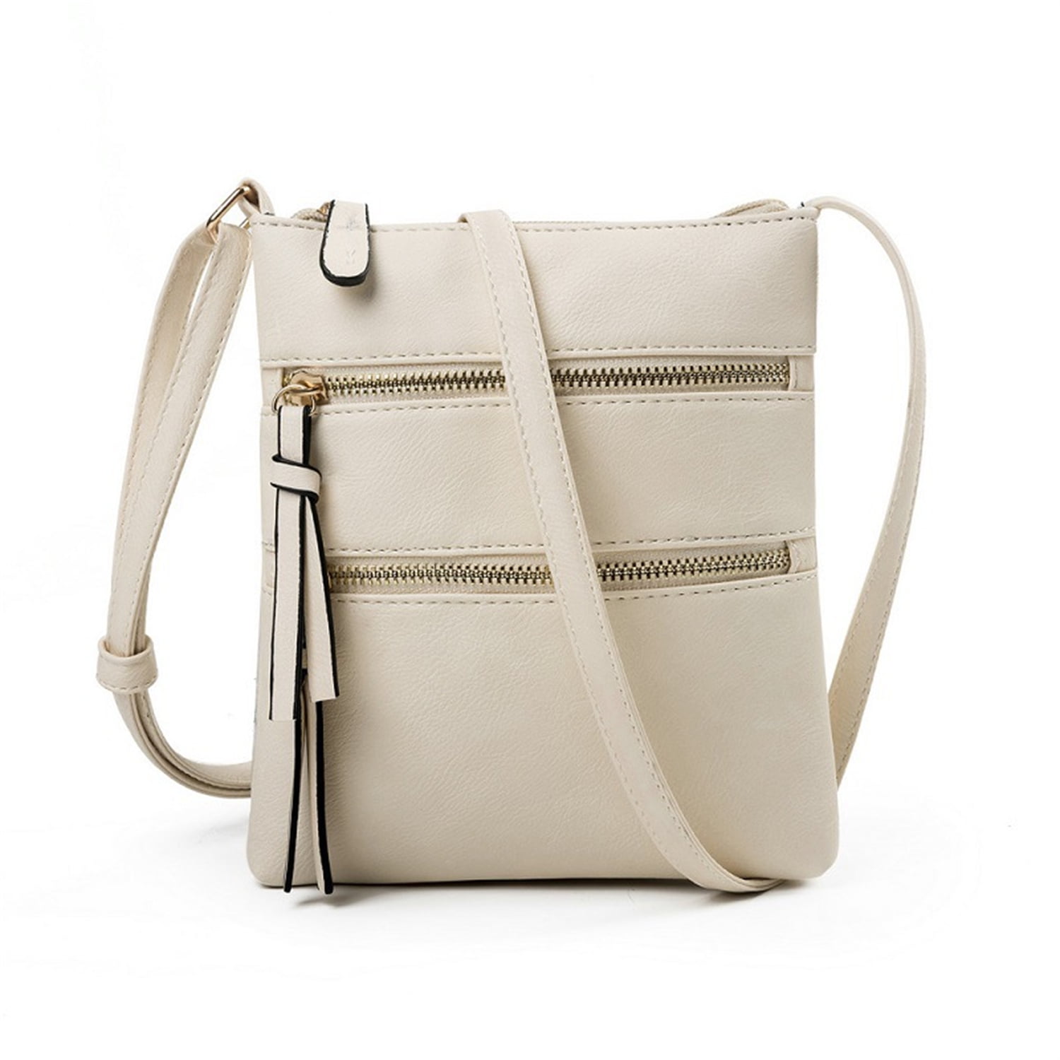 Lightweight Crossbody Bags Gift for Women Shoulder Purse Soft Travel Handbag  with Multi Pockets - Beige - Walmart.com